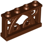 LEGO® los onderdeel Hek in kleur Roodachtig Bruin 19121