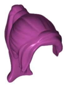 LEGO® los onderdeel Haar in kleur Magenta 62696