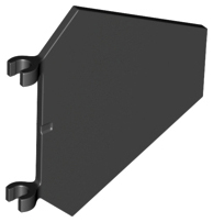 LEGO® los onderdeel Vlag in kleur Zwart x1435