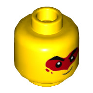 Plaatje in Gallery viewer laden, LEGO® los onderdeel Hoofd in kleur Geel 3626pb2769
