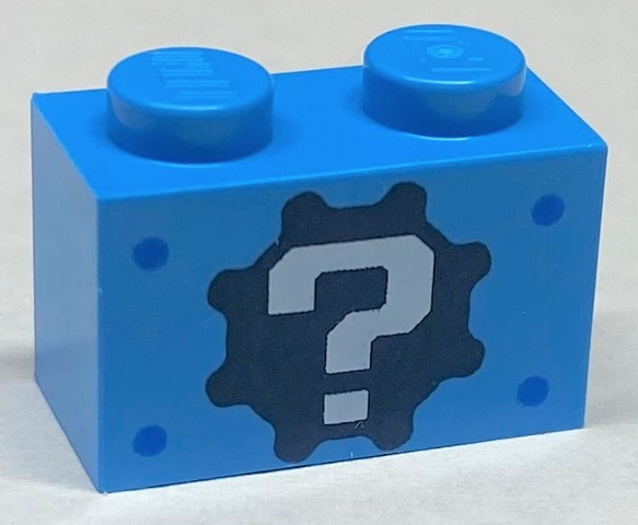 LEGO® onderdeel Steen met Motief Donker Azuurblauw 3004pb042