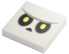 LEGO® los onderdeel Tegel met Motief in kleur Wit 3068pb1504