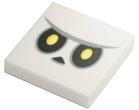 LEGO® los onderdeel Tegel met Motief in kleur Wit 3068pb1504