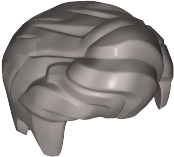 LEGO® los onderdeel Haar in kleur Zilver 76925