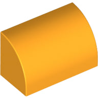 LEGO® los onderdeel Dakpan Gebogen Helder Licht Oranje 37352
