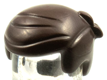 LEGO® los onderdeel Haar in kleur Donker Bruin 15443