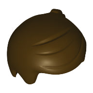 Plaatje in Gallery viewer laden, LEGO® los onderdeel Haar in kleur Donker Bruin 15443