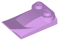 LEGO® los onderdeel Dakpan Gebogen Medium Lavendel 47456
