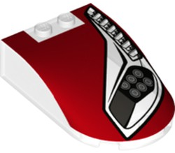 LEGO® onderdeel Voorruit met Motief Doorzichtig 18973pb12L