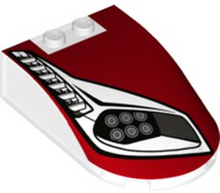 Plaatje in Gallery viewer laden, LEGO® onderdeel Voorruit met Motief Doorzichtig 18973pb12R