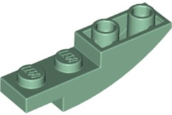 LEGO® los onderdeel Dakpan Gebogen in kleur Zandgroen 13547