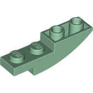 Plaatje in Gallery viewer laden, LEGO® los onderdeel Dakpan Gebogen in kleur Zandgroen 13547