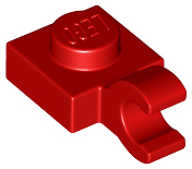 LEGO® los onderdeel Plaat Aangepast in kleur Rood 61252