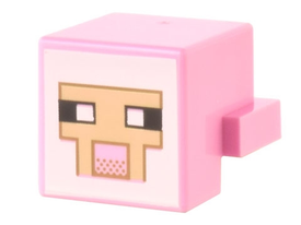 LEGO® Dier Onderdelen met Motief Fel Roze 19727pb002