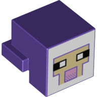 Plaatje in Gallery viewer laden, LEGO® Dier Onderdelen met Motief Fel Roze 19727pb002