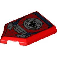 Plaatje in Gallery viewer laden, LEGO® onderdeel Tegel Aangepast met Motief Rood 22385pb216