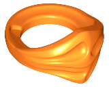LEGO® los onderdeel Lijf Accessoire in kleur Oranje 15619