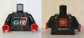 LEGO® los onderdeel Lijf met Motief Zwart 973pb4326c01