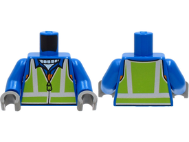LEGO® los onderdeel Lijf met Motief Blauw 973pb4117c01