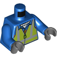 LEGO® los onderdeel Lijf met Motief Blauw 973pb4117c01