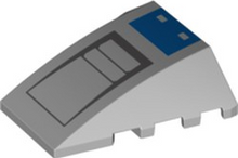 Plaatje in Gallery viewer laden, LEGO® Wig met Motief Licht Blauwachtig Grijs 47753pb109