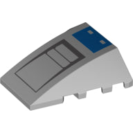 LEGO® Wig met Motief Licht Blauwachtig Grijs 47753pb109