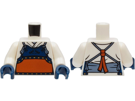 LEGO® los onderdeel Lijf met Motief Wit 973pb4115c01
