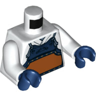 LEGO® los onderdeel Lijf met Motief Wit 973pb4115c01