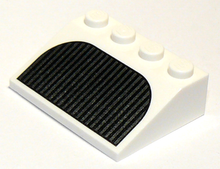 Plaatje in Gallery viewer laden, LEGO® los onderdeel Dakpan met Motief in kleur Wit 3297pb051