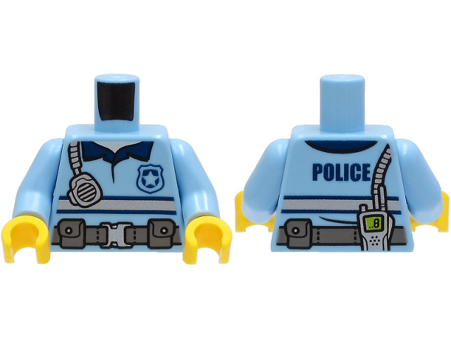 LEGO® Lijf met Motief Helder Lichtblauw 973pb4116c01