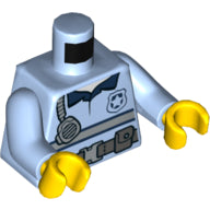 Plaatje in Gallery viewer laden, LEGO® Lijf met Motief Helder Lichtblauw 973pb4116c01