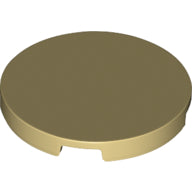 LEGO® los onderdeel Tegel Rond in kleur Geelbruin 67095