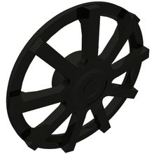 Plaatje in Gallery viewer laden, LEGO® los onderdeel Wiel Accessoire in kleur Zwart 72210b