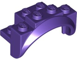 LEGO® los onderdeel Spatbord in kleur Donkerpaars 35789