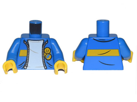 LEGO® los onderdeel Lijf met Motief Blauw 973pb4188c01
