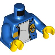 Plaatje in Gallery viewer laden, LEGO® los onderdeel Lijf met Motief Blauw 973pb4188c01