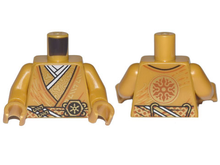 Plaatje in Gallery viewer laden, LEGO® los onderdeel Lijf met Motief Parel Goud 973pb4186c01