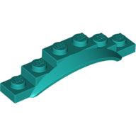Plaatje in Gallery viewer laden, LEGO® los onderdeel Spatbord in kleur Donker Turkoois 62361