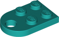 Plaatje in Gallery viewer laden, LEGO® los onderdeel Plaat Aangepast Donker Turkoois 3176