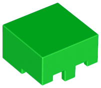 LEGO® los onderdeel Hoofddeksels in kleur Fel Groen 19730