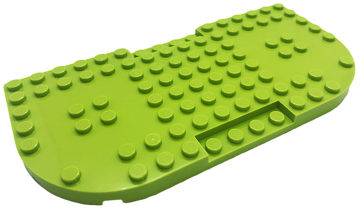 LEGO® los onderdeel Steen Aangepast in kleur Limoen 74166