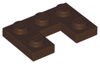 LEGO® los onderdeel Plaat Aangepast Donker Bruin 73831
