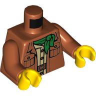 LEGO® onderdeel Lijf met Motief Donker Oranje 973pb4185c01