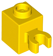 Plaatje in Gallery viewer laden, LEGO® los onderdeel Steen Aangepast in kleur Geel 60475b