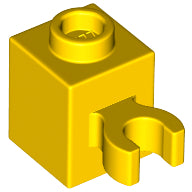 Plaatje in Gallery viewer laden, LEGO® los onderdeel Steen Aangepast in kleur Geel 60475b