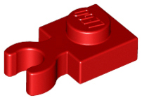 LEGO® los onderdeel Plaat Aangepast in kleur Rood 4085d