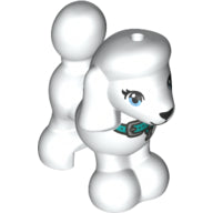 LEGO® los onderdeel Landdier in kleur Wit 11575pb04