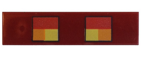 LEGO® los onderdeel Tegel met Motief Donkerrood 2431pb462