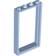 Plaatje in Gallery viewer laden, LEGO® los onderdeel Deurkozijn Helder Lichtblauw 60596