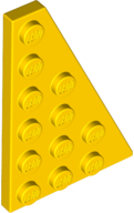 LEGO® los onderdeel Wig Plaat in kleur Geel 48205